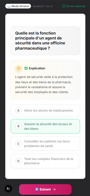 coursQuiz Mobile App